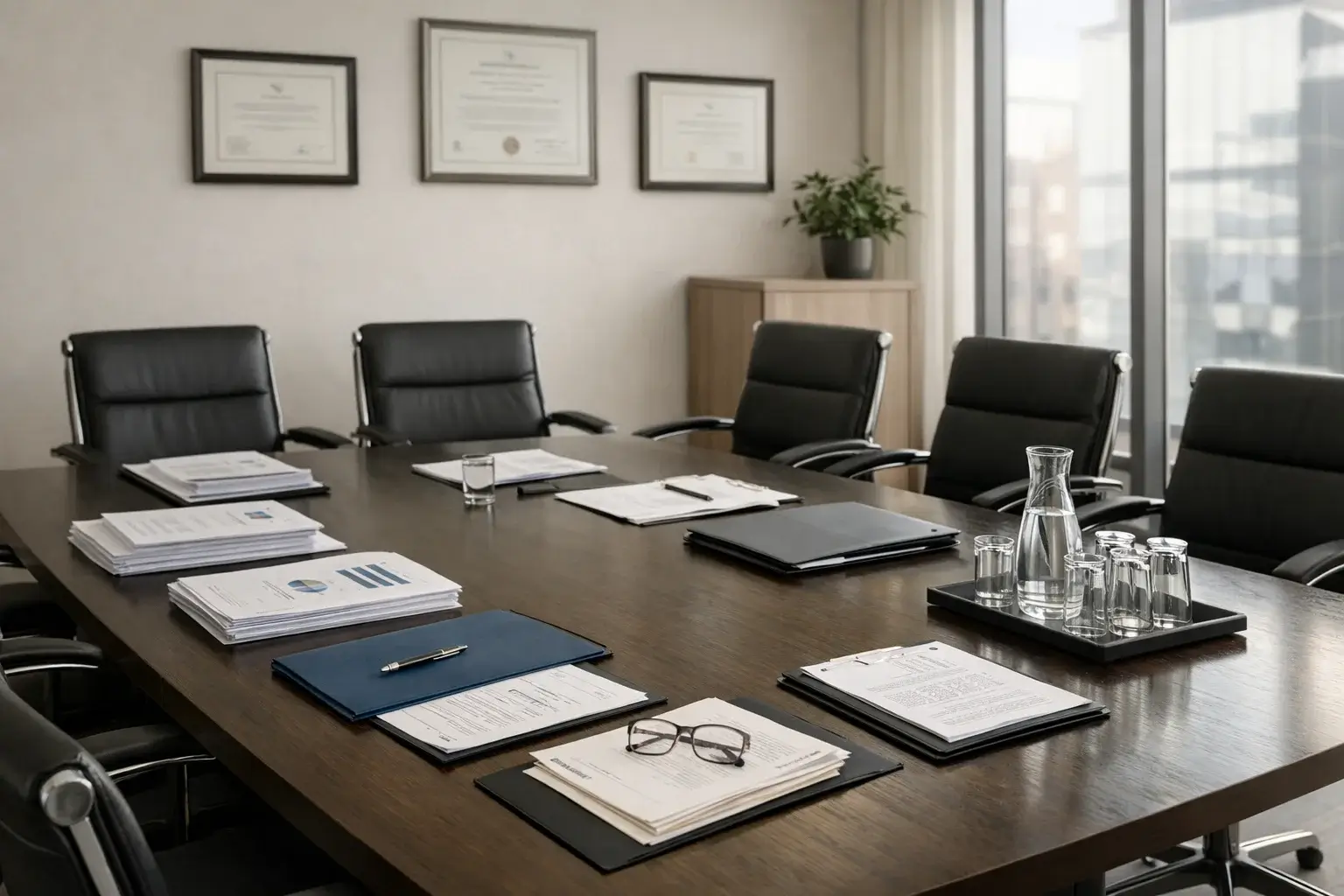 Professionelles Büro einer deutschen Aufsichtsbehörde