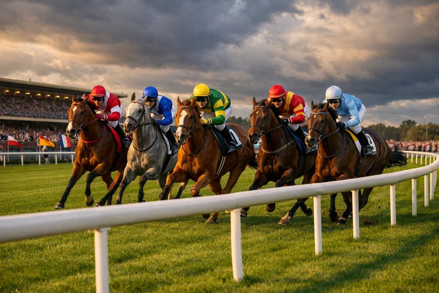 Pferderennen auf internationaler Rennbahn mit Zuschauern – RaceBets im Test
